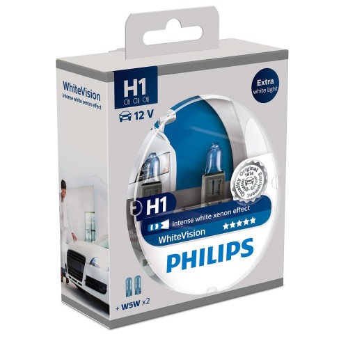 PHILIPS H1 12V 55W WHITE VISION