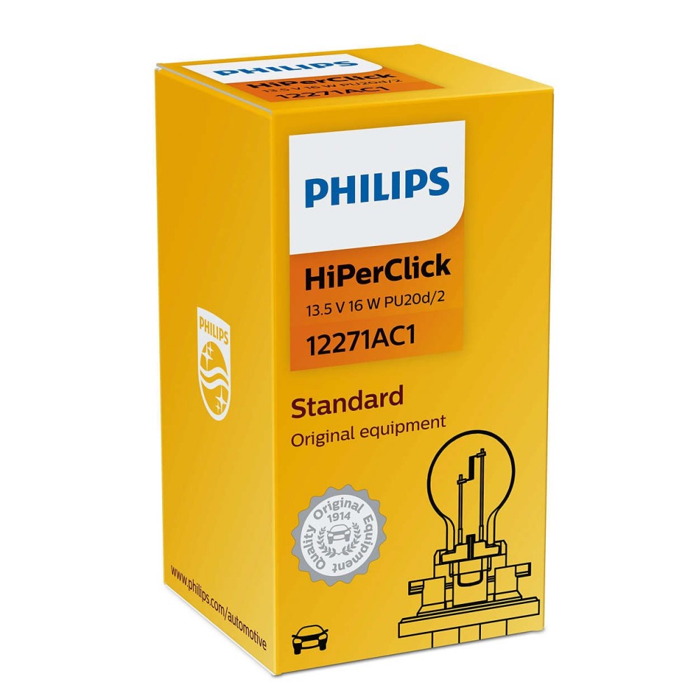 PHILIPS 12V PCY16W 16W HiPer Vision