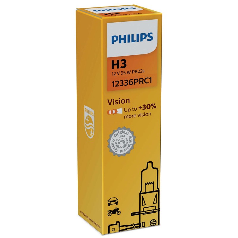 PHILIPS H3 12V 55W VISION +30%