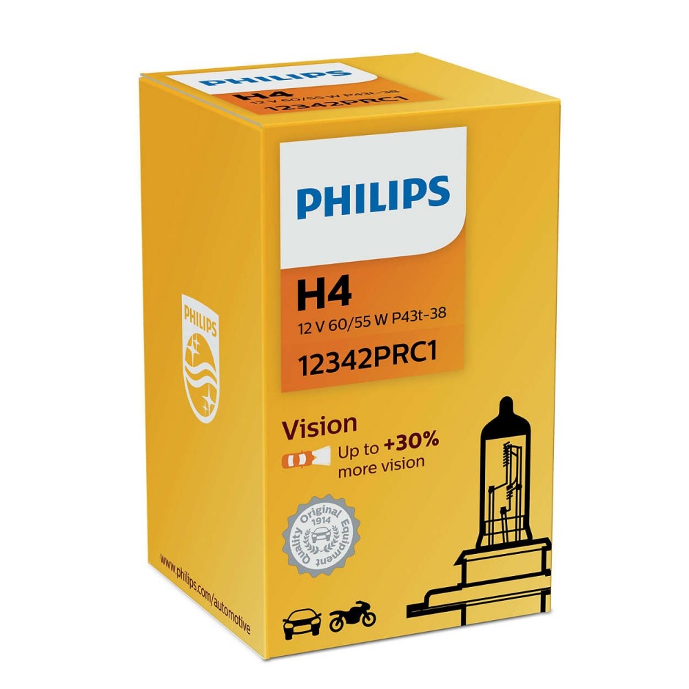 PHILIPS H4 12V 60/55W VISION +30%