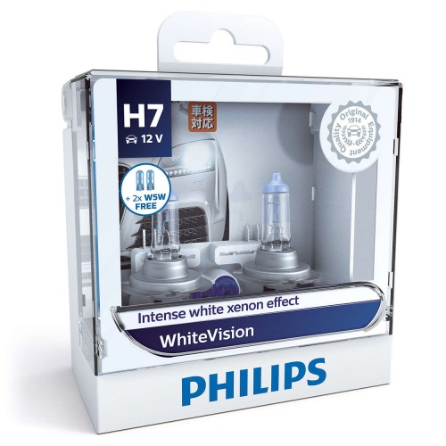 PHILIPS H7 12V 55W WHITE VISION
