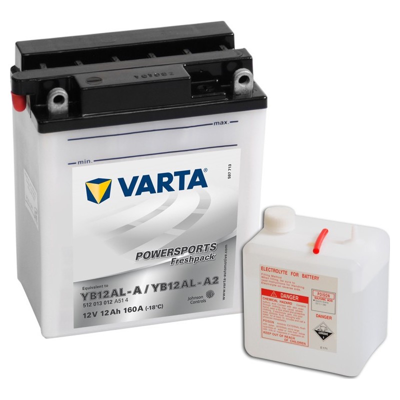 μπαταρια αυτοκινητου Μπαταρία μοτό Varta POWERSPORTS Freshpack YB12AL-A /YB12AL-A2 Μπαταρία ανοιχτού τύπου