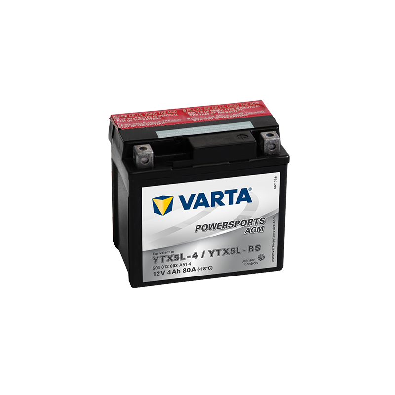 μπαταρια αυτοκινητου Μπαταρία μοτό VARTA Powersports AGM YTX5L-BS Μπαταρία κλειστού τύπου
