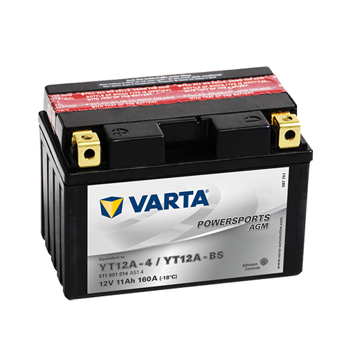 Varta Powersports AGM YT12A-BS